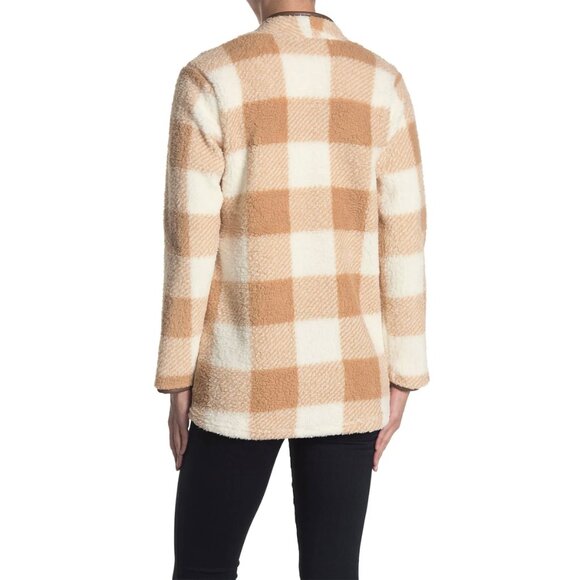 C&C CALIFORNIA NWT WATERFALL LAYERING TAN BUFFALO TOPPER JACKET. SIZE M - Picture 2 of 10